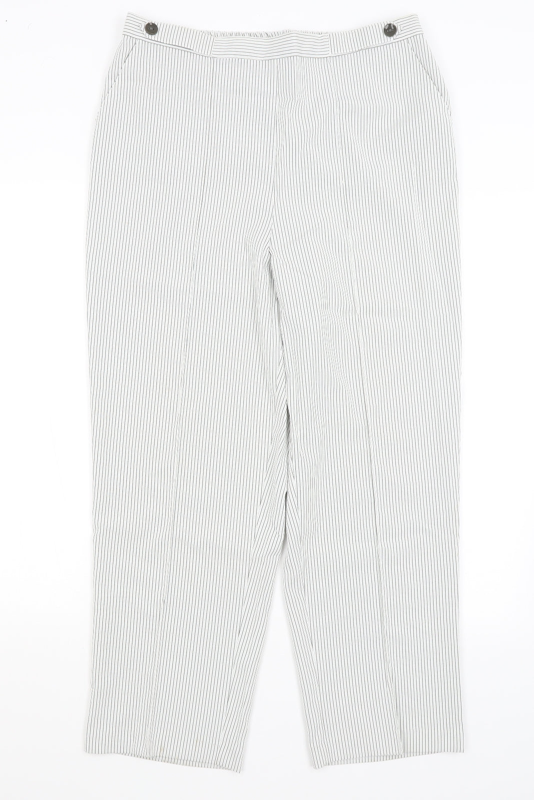 Womens UK Size 16 BM Regular Fit  White Trousers