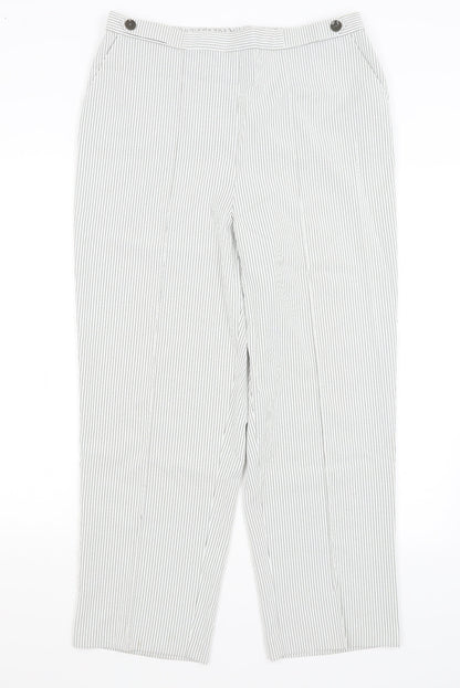 Womens UK Size 16 BM Regular Fit  White Trousers