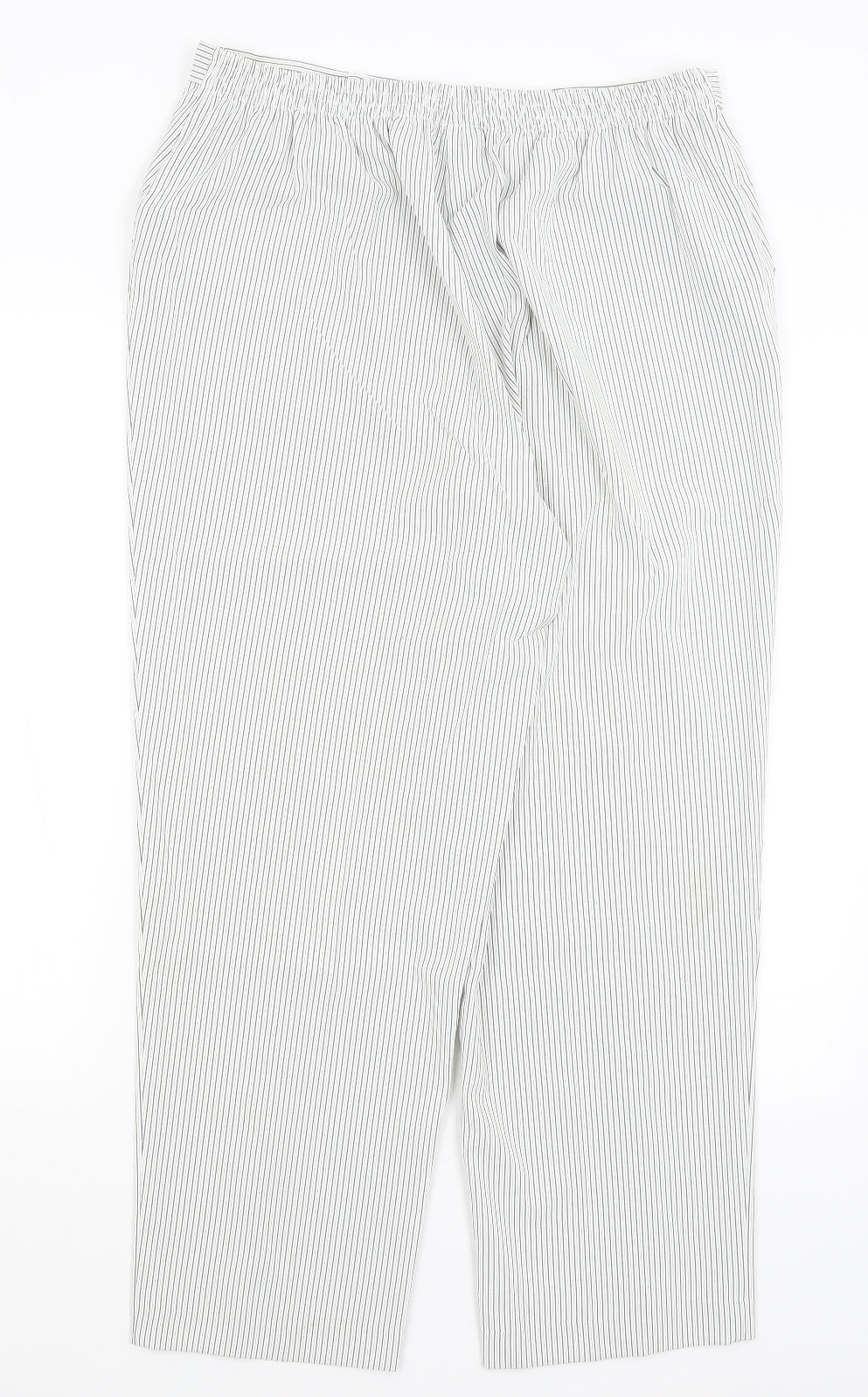 Womens UK Size 16 BM Regular Fit  White Trousers