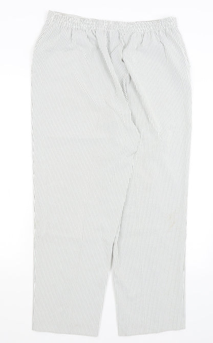 Womens UK Size 16 BM Regular Fit  White Trousers