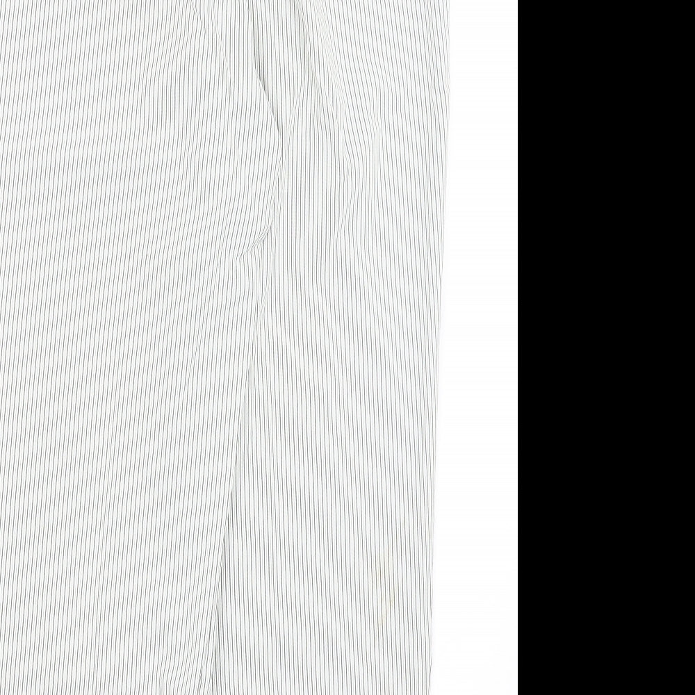 Womens UK Size 16 BM Regular Fit  White Trousers