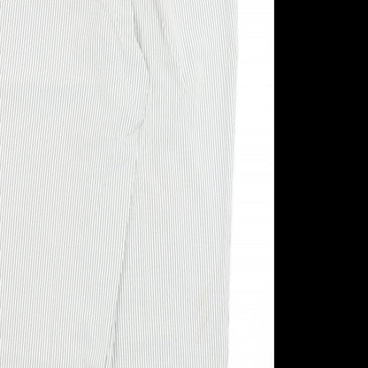 Womens UK Size 16 BM Regular Fit  White Trousers