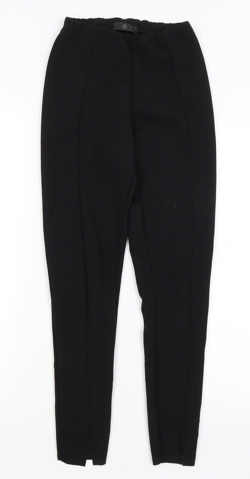 Womens UK Size 6 Missguided Regular Fit Capri Black Trousers