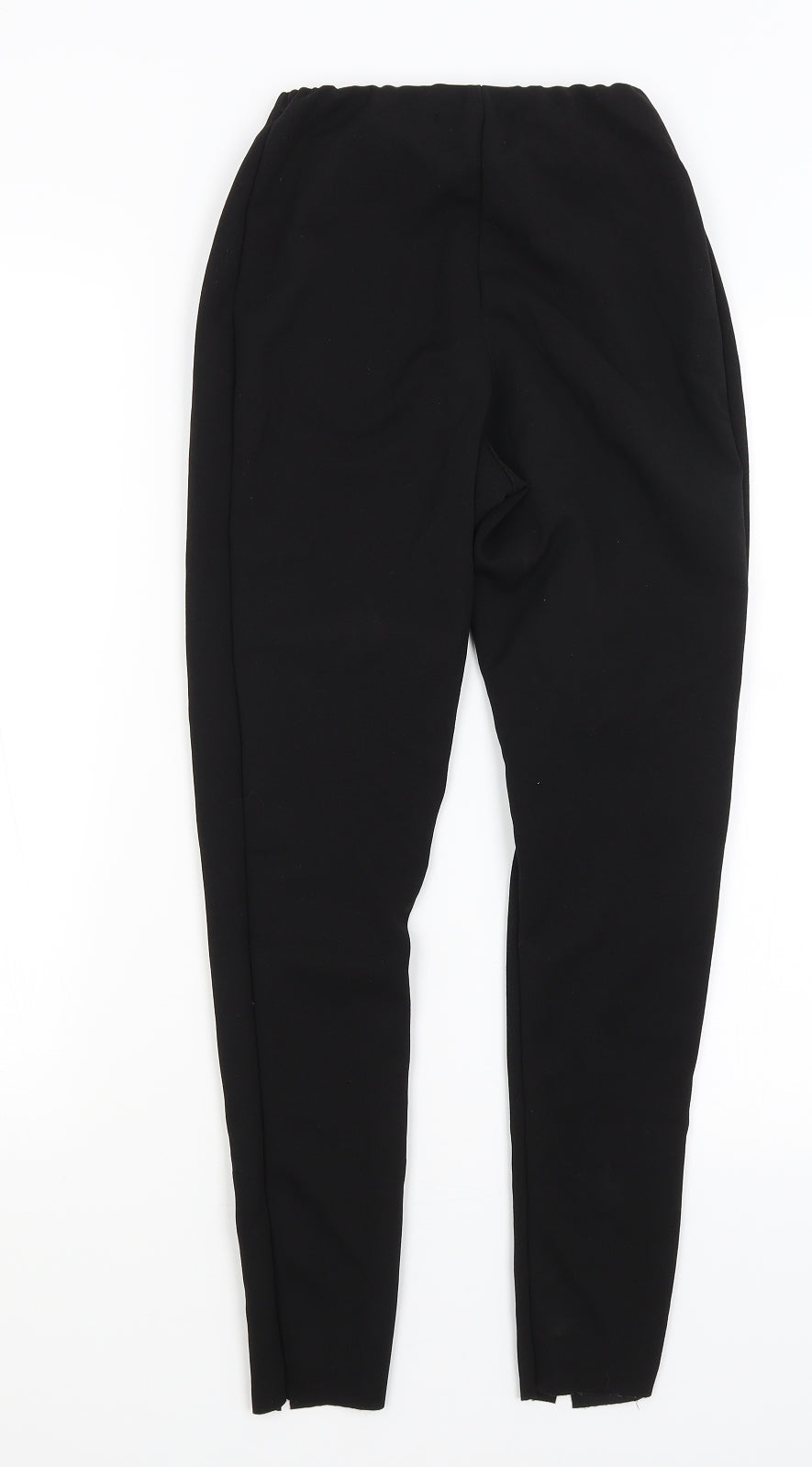 Womens UK Size 6 Missguided Regular Fit Capri Black Trousers