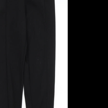 Womens UK Size 6 Missguided Regular Fit Capri Black Trousers