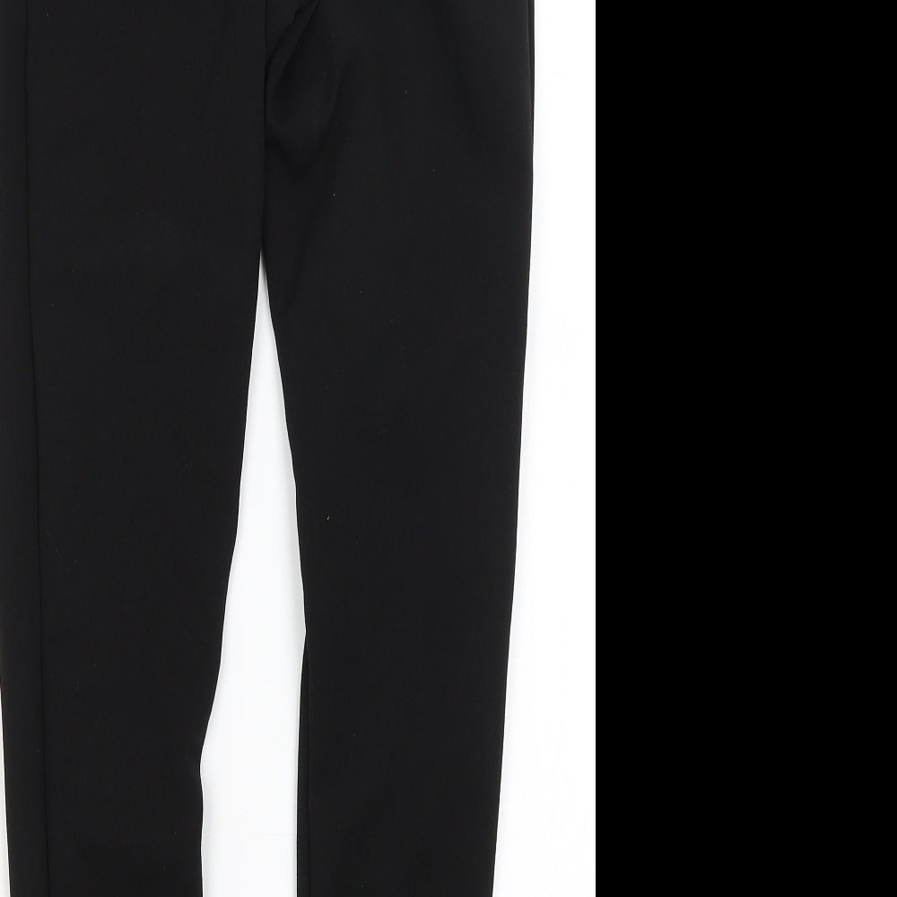 Womens UK Size 6 Missguided Regular Fit Capri Black Trousers