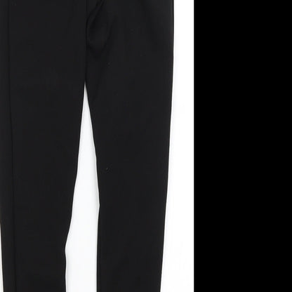 Womens UK Size 6 Missguided Regular Fit Capri Black Trousers