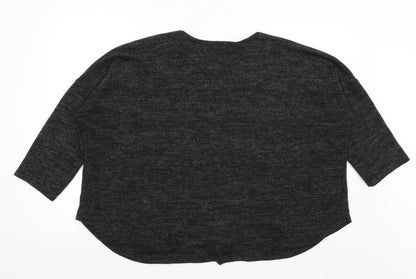 Womens UK Size XL Preworn Grey Pullover Jumper