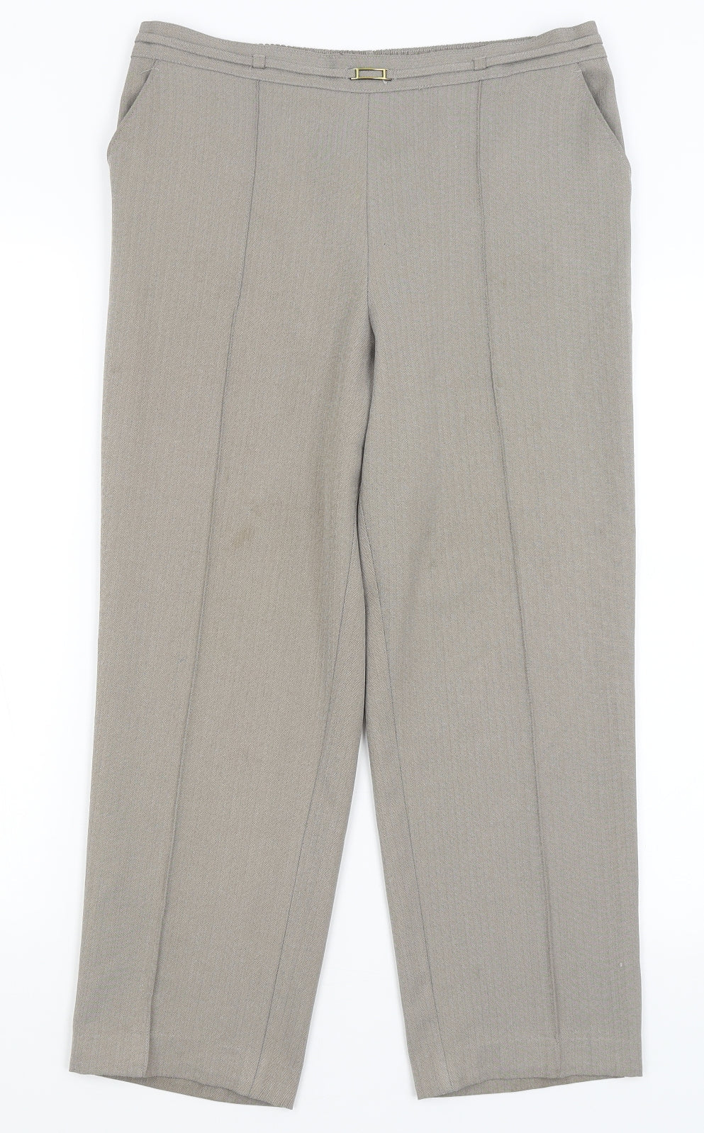 Womens UK Size 10 M&S Regular Fit  Grey Trousers