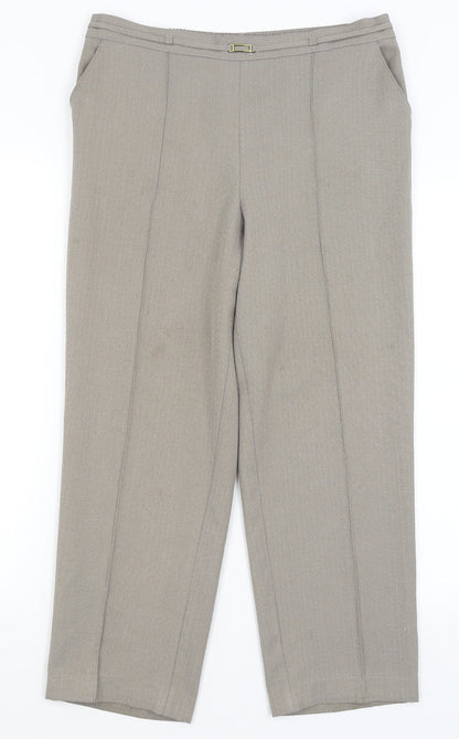 Womens UK Size 10 M&S Regular Fit  Grey Trousers