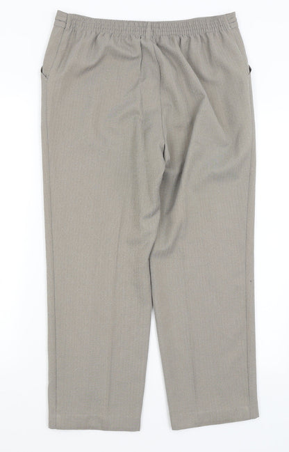 Womens UK Size 10 M&S Regular Fit  Grey Trousers