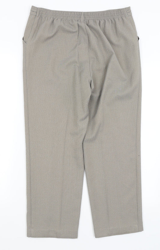 Womens UK Size 10 M&S Regular Fit  Grey Trousers