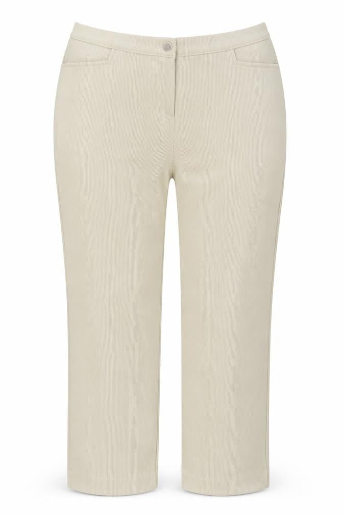 Front view of Classics women’s beige trousers, size UK 22, 26.5-inch leg