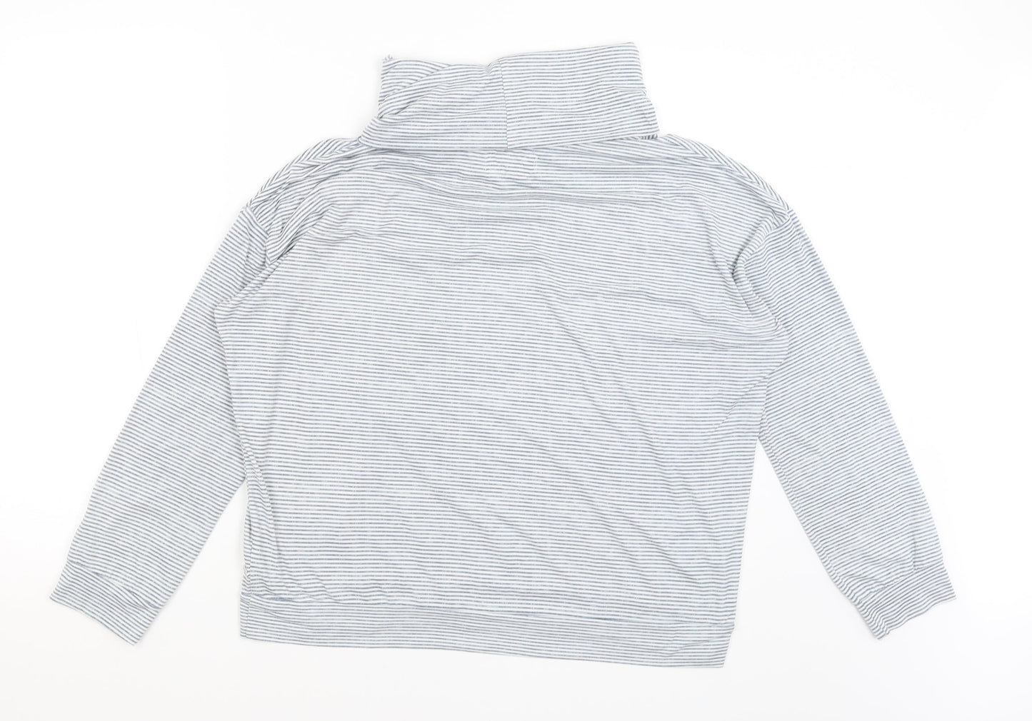 TU Womens Grey Striped  Pullover Jumper Size 12