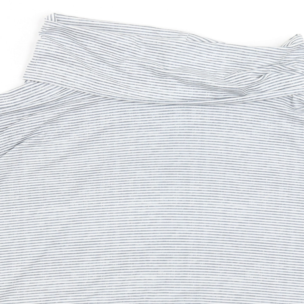 TU Womens Grey Striped  Pullover Jumper Size 12
