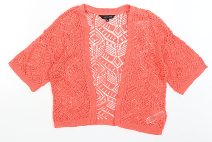 Womens UK Size 14 New Look Pink Wrap Jumper