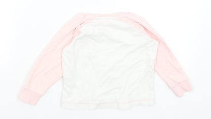 Matalan Girls White   Basic T-Shirt Size 2-3 Years
