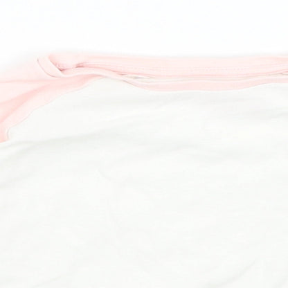 Matalan Girls White   Basic T-Shirt Size 2-3 Years