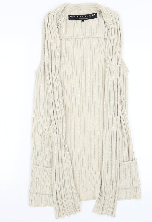 Womens UK Size 8 River Island Ivory Vest Jumper