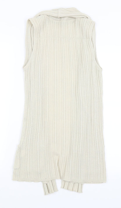Womens UK Size 8 River Island Ivory Vest Jumper