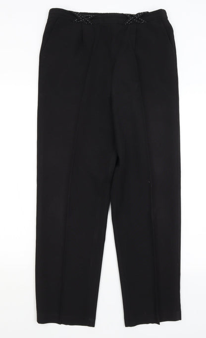 Womens UK Size 12 BM Regular Fit  Black Trousers