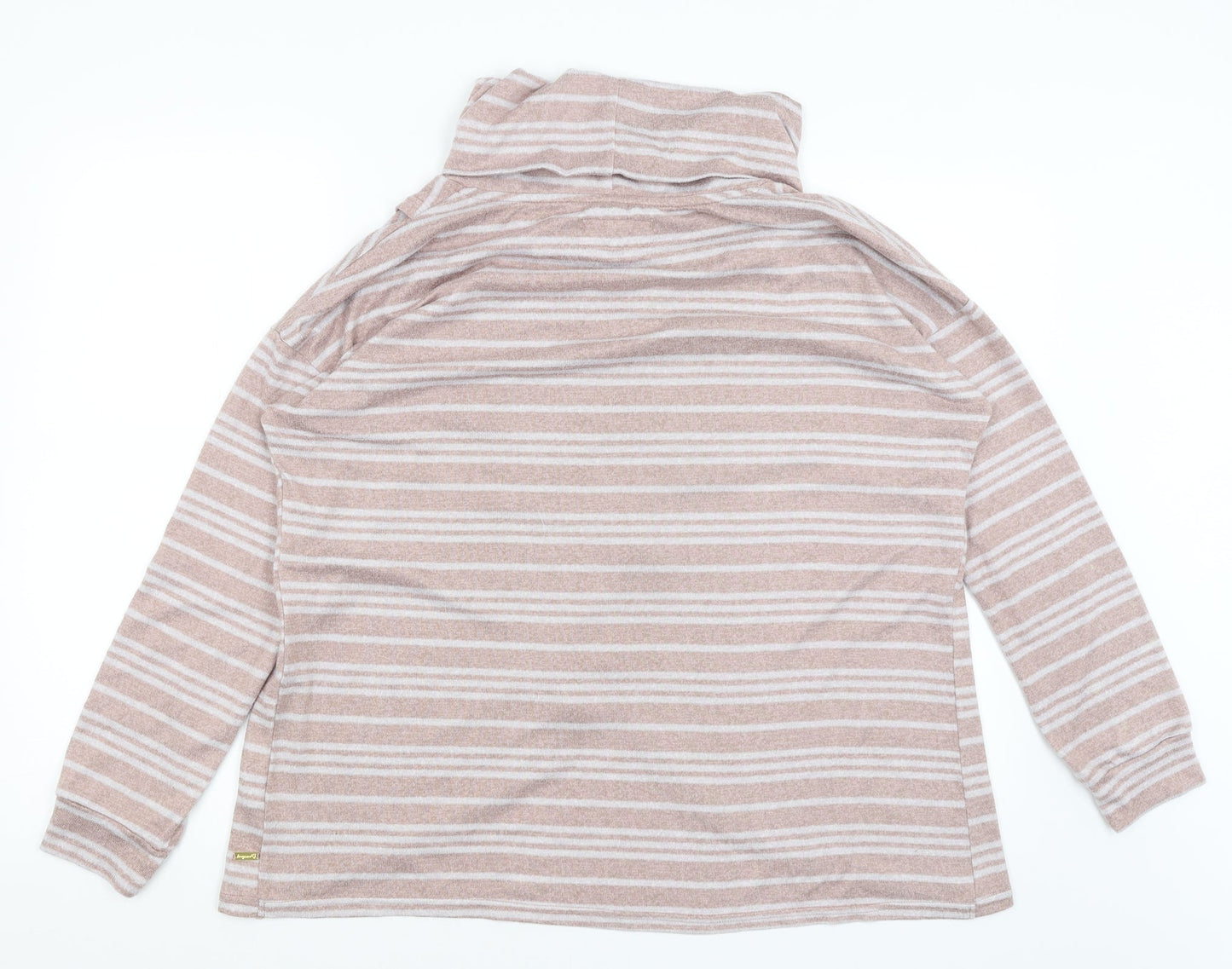 TU Womens Pink Striped  Pullover Jumper Size 12