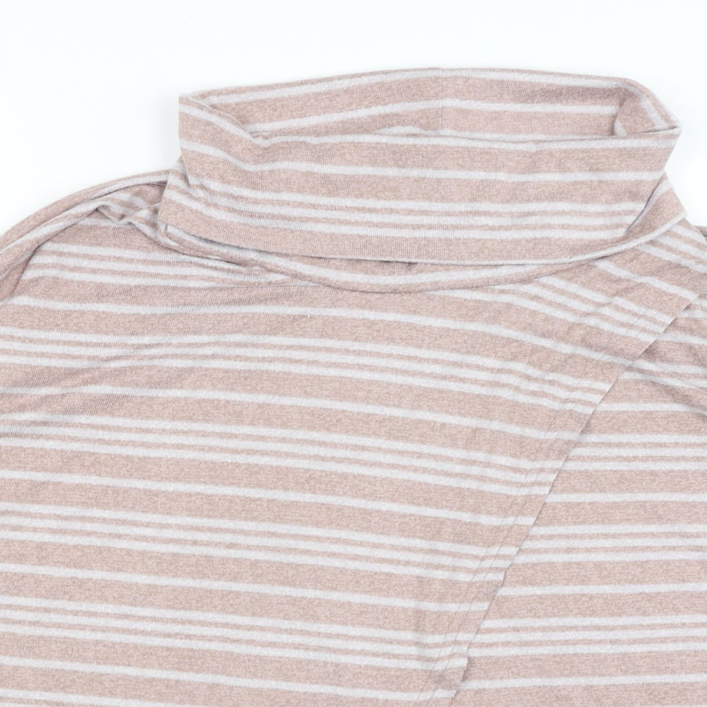 TU Womens Pink Striped  Pullover Jumper Size 12