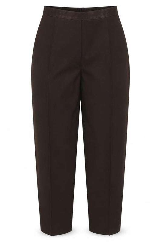 Womens UK Size 18 C&A Regular Fit  Brown Trousers