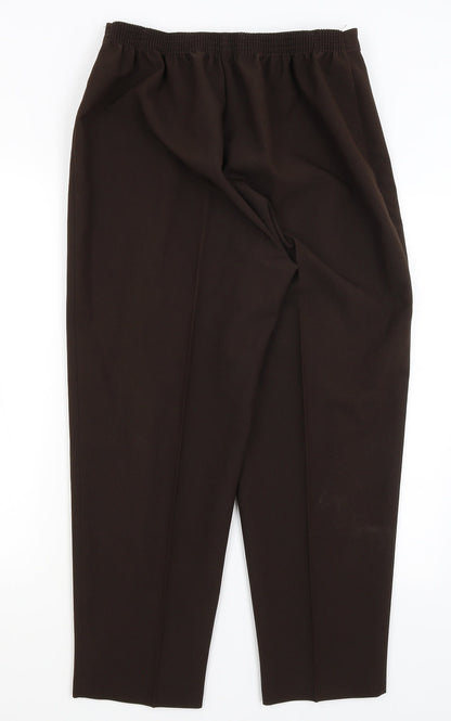 Womens UK Size 18 C&A Regular Fit  Brown Trousers