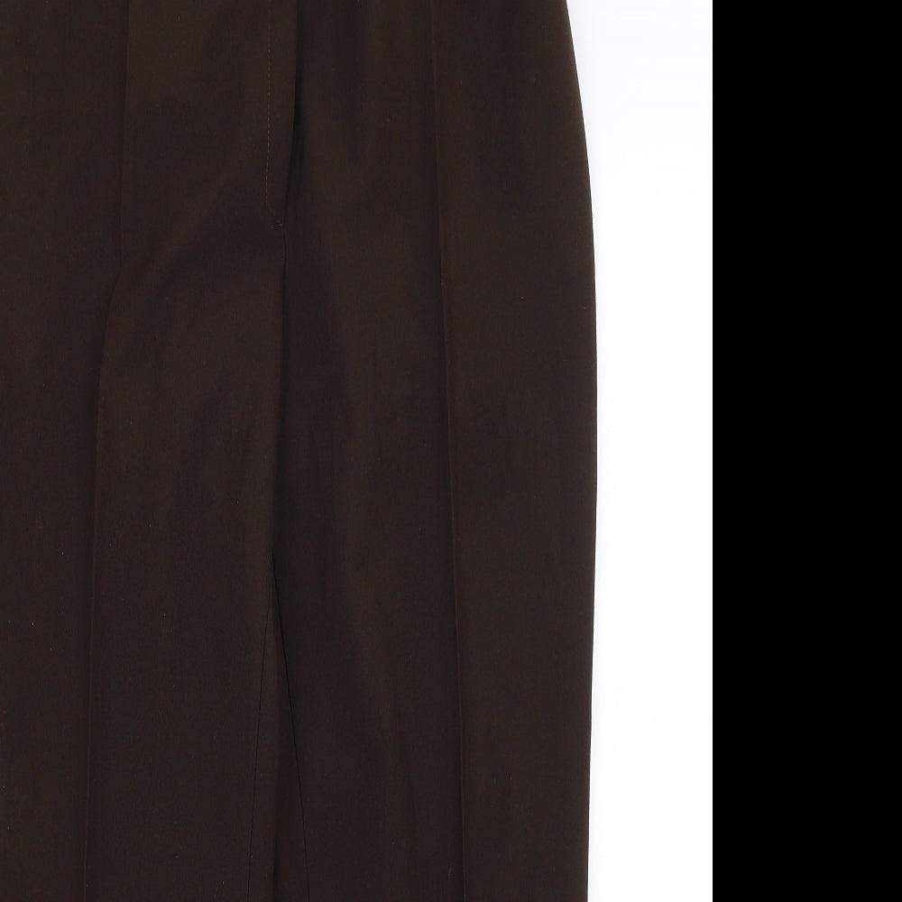 Womens UK Size 18 C&A Regular Fit  Brown Trousers