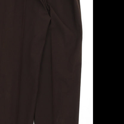 Womens UK Size 18 C&A Regular Fit  Brown Trousers