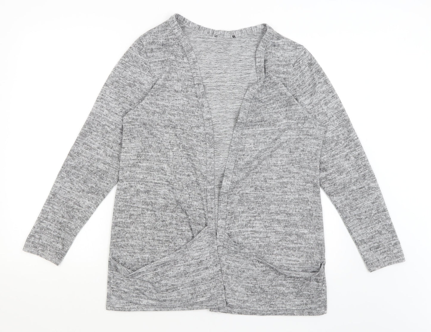 Womens UK Size 16 New Look Grey Cardigan Jumper
