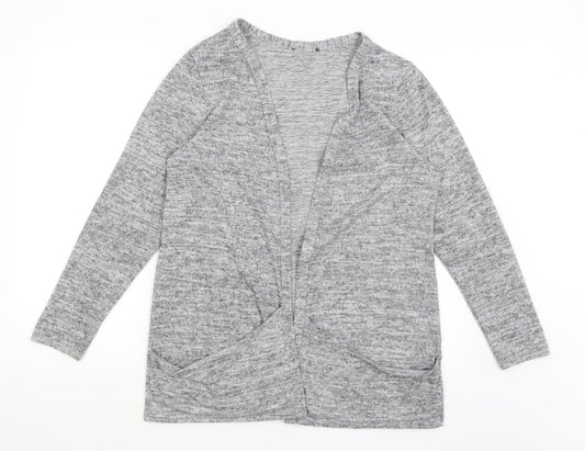 Womens UK Size 16 New Look Grey Cardigan Jumper
