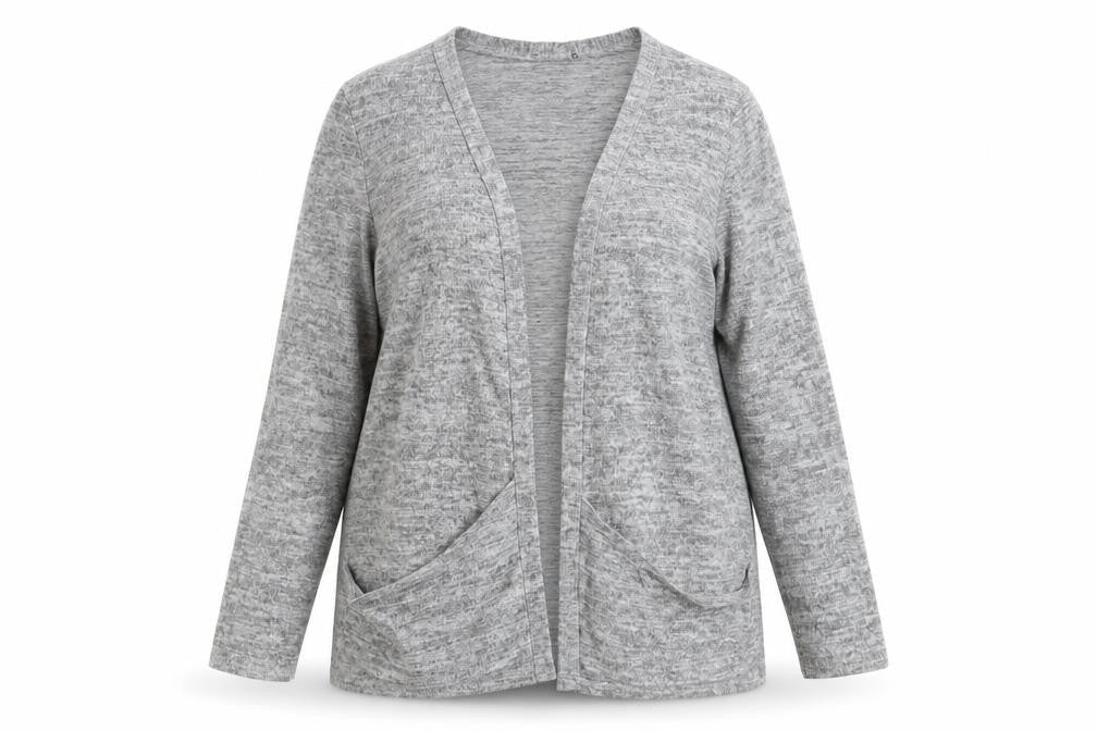 Womens UK Size 16 New Look Grey Cardigan Jumper