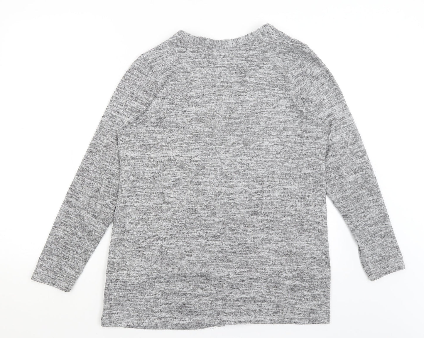 Womens UK Size 16 New Look Grey Cardigan Jumper