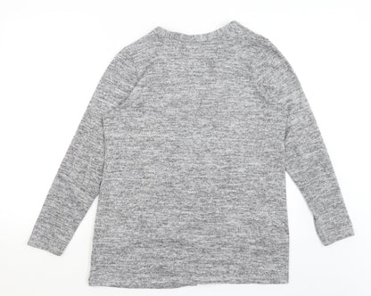 Womens UK Size 16 New Look Grey Cardigan Jumper