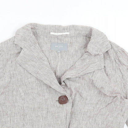 Per Una Womens Red Striped  Jacket Blazer Size 14