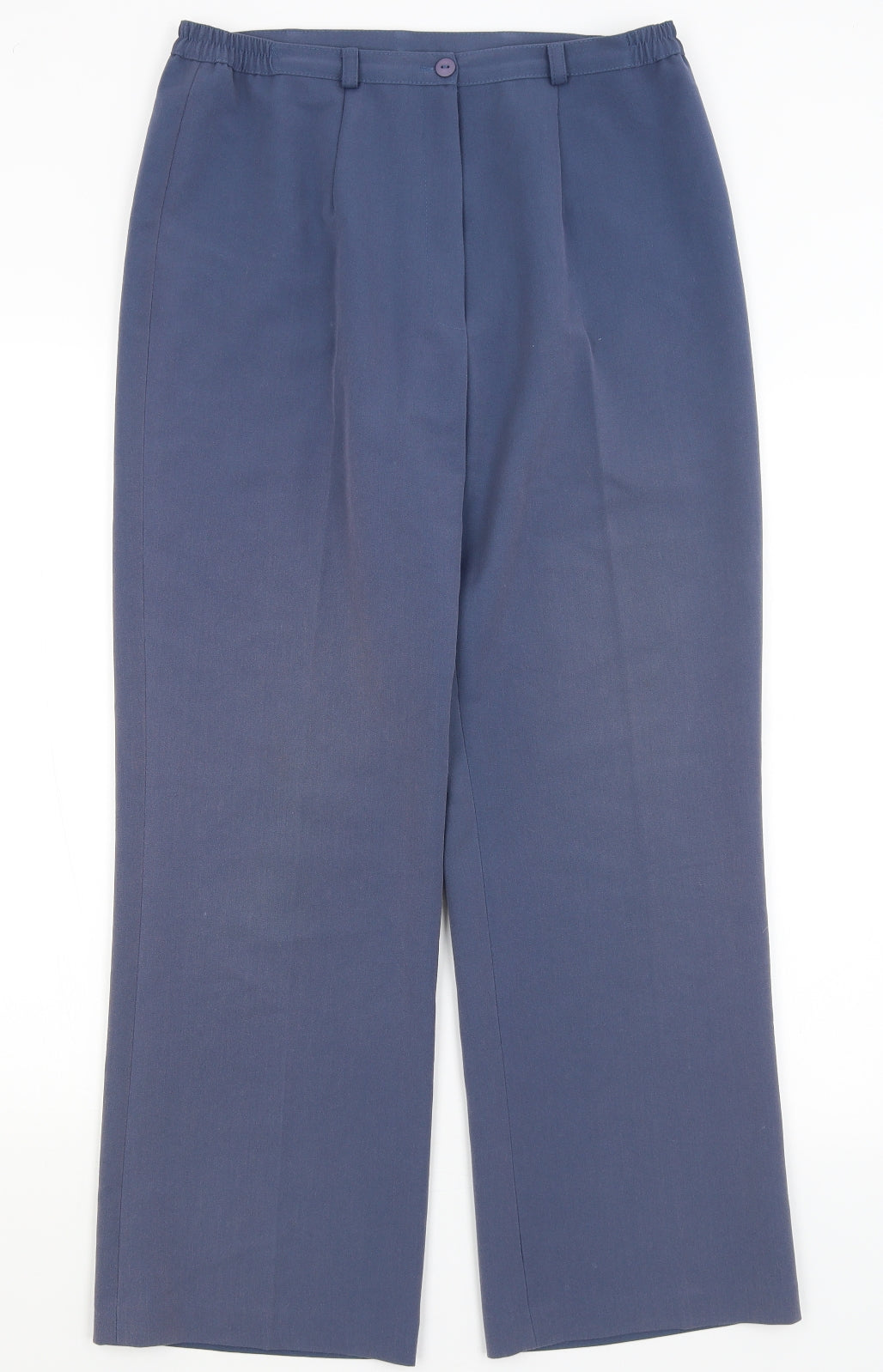 Womens UK Size 12 Preworn Regular Fit  Blue Trousers