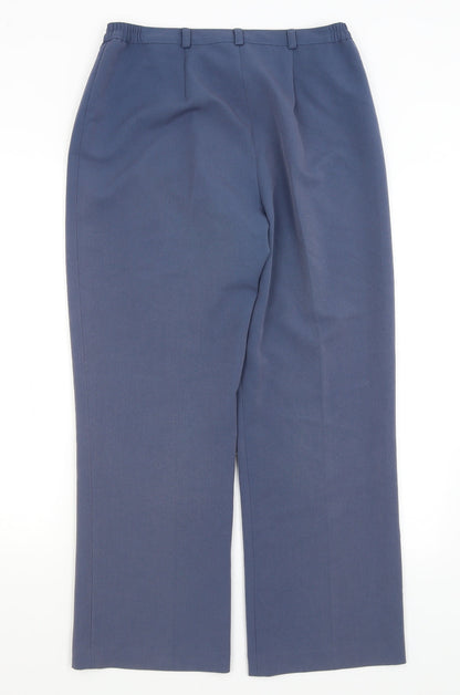 Womens UK Size 12 Preworn Regular Fit  Blue Trousers