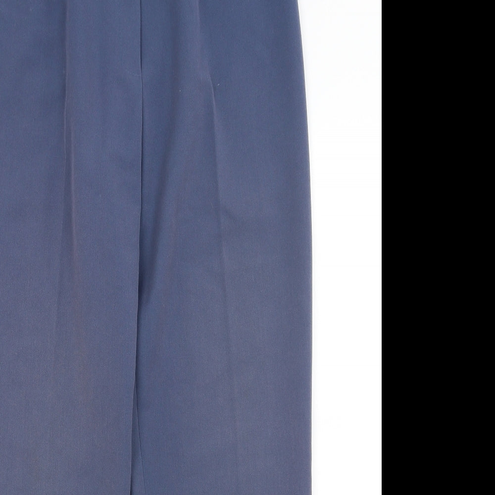 Womens UK Size 12 Preworn Regular Fit  Blue Trousers