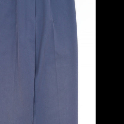 Womens UK Size 12 Preworn Regular Fit  Blue Trousers