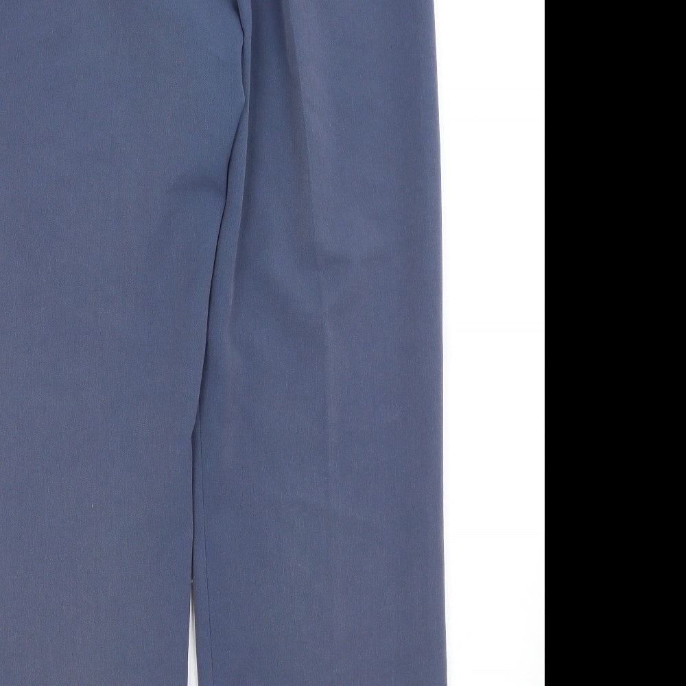 Womens UK Size 12 Preworn Regular Fit  Blue Trousers