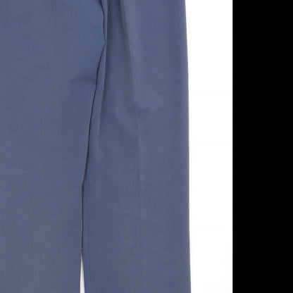 Womens UK Size 12 Preworn Regular Fit  Blue Trousers