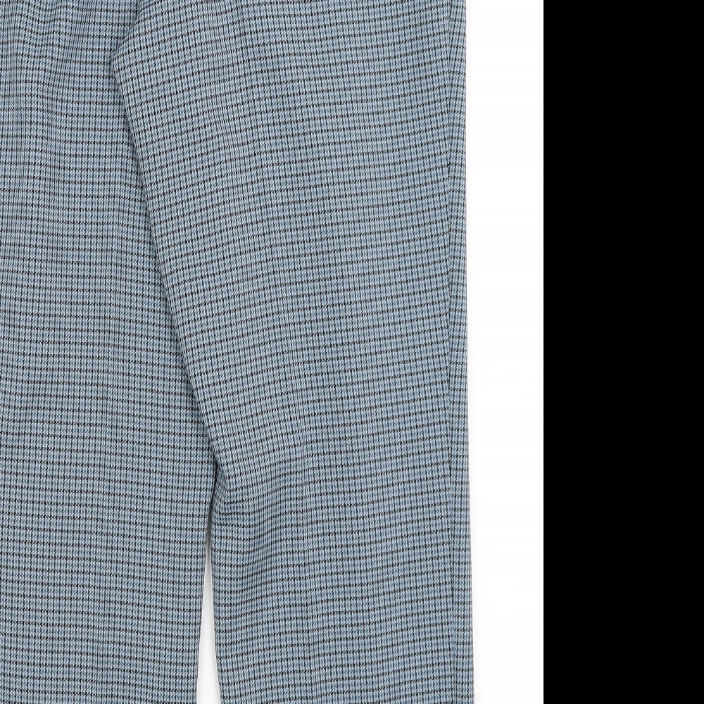 Womens UK Size 14 M&S Regular Fit  Blue Trousers