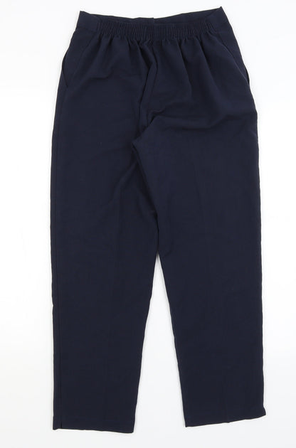 Womens UK Size 14 Preworn Regular Fit  Blue Trousers
