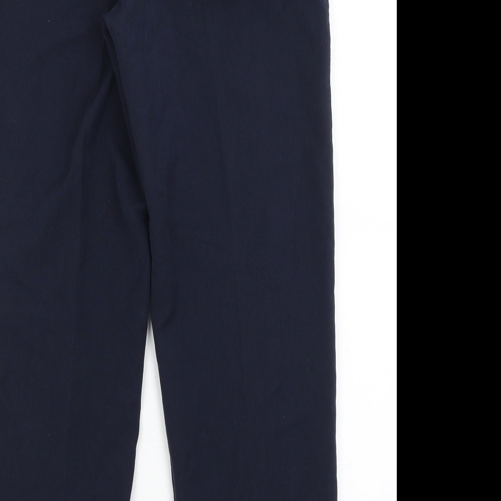 Womens UK Size 14 Preworn Regular Fit  Blue Trousers