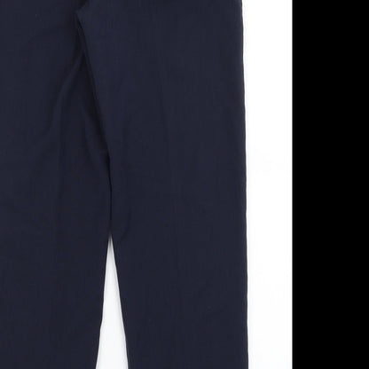 Womens UK Size 14 Preworn Regular Fit  Blue Trousers