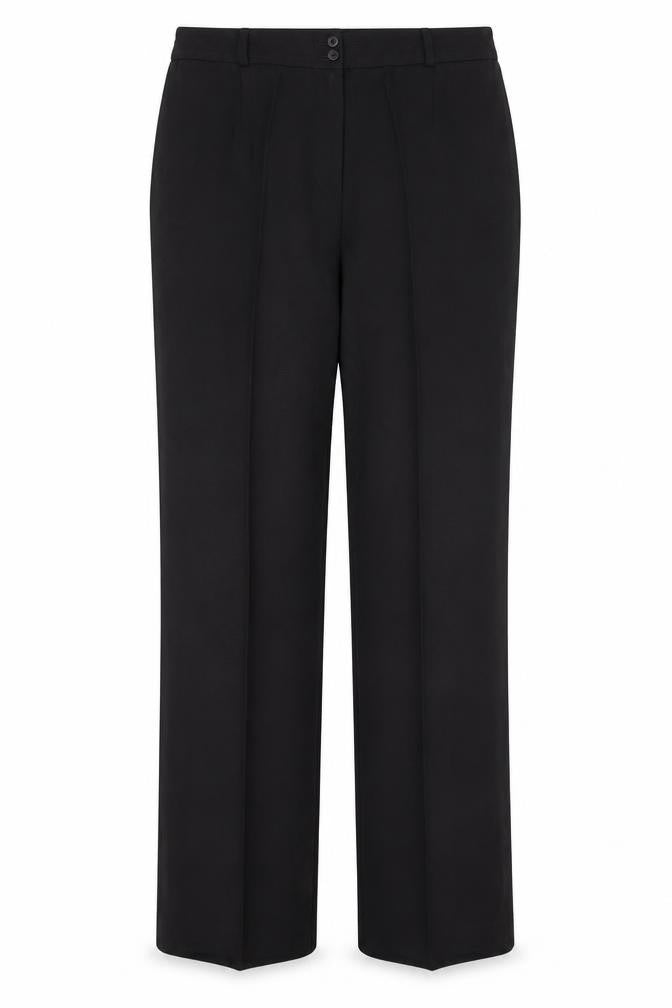 Womens UK Size 10 Isle Regular Fit  Black Trousers
