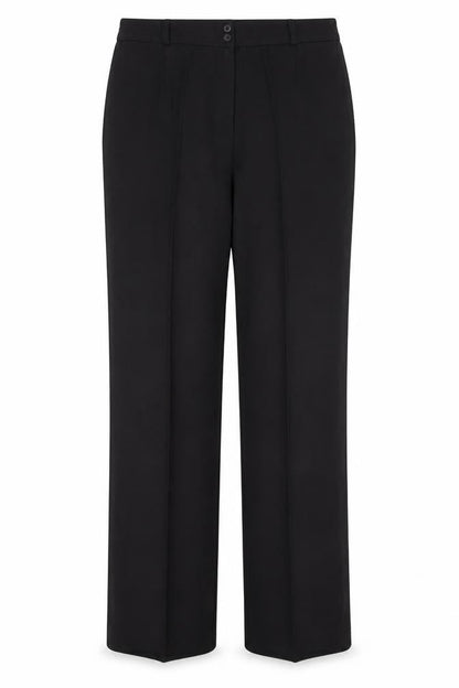 Womens UK Size 10 Isle Regular Fit  Black Trousers