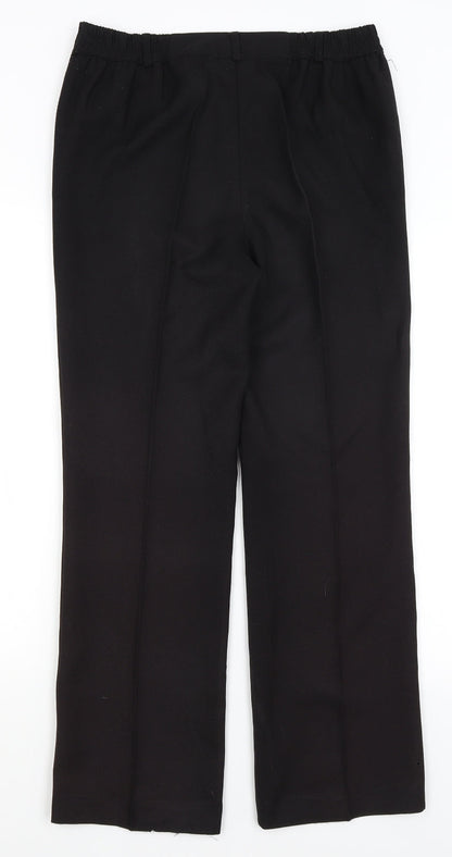 Womens UK Size 10 Isle Regular Fit  Black Trousers